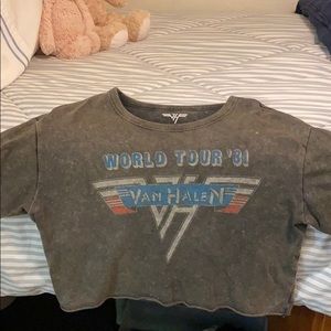 AE Van Halen cropped tee
